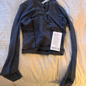 Lululemon Athletica Dark Gray Crop Top